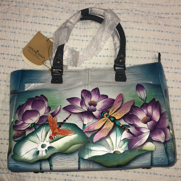 anuschka dragonfly handbag